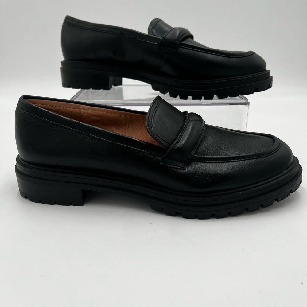 Madewell Black Leather Loafers